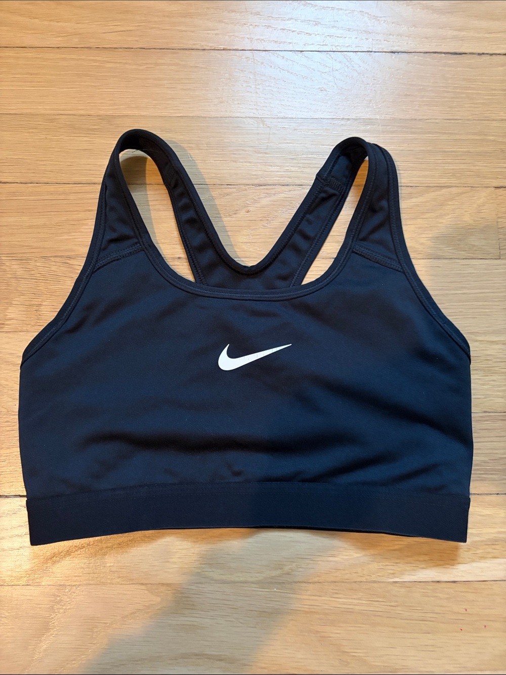 Nike Women's Black Sports Bra - Supportive Racerback